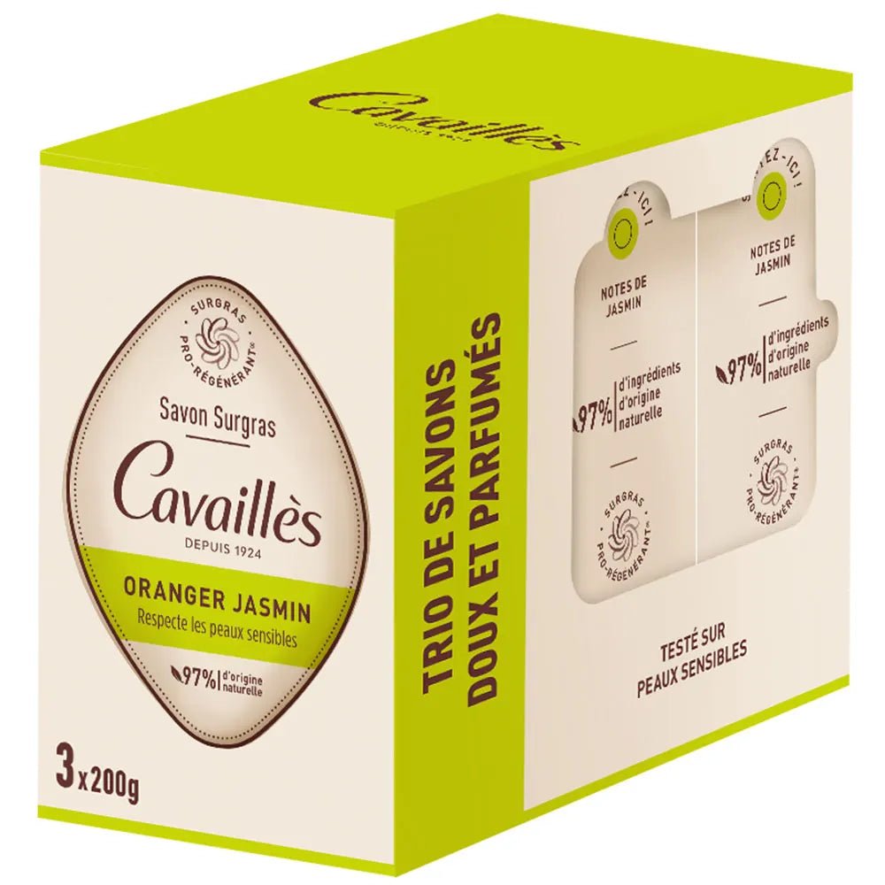 Rogé Cavaillès Superfatted Pro Regenerating Soap with Orange Blossom & Jasmine - 100g - FrenchBeautyHub