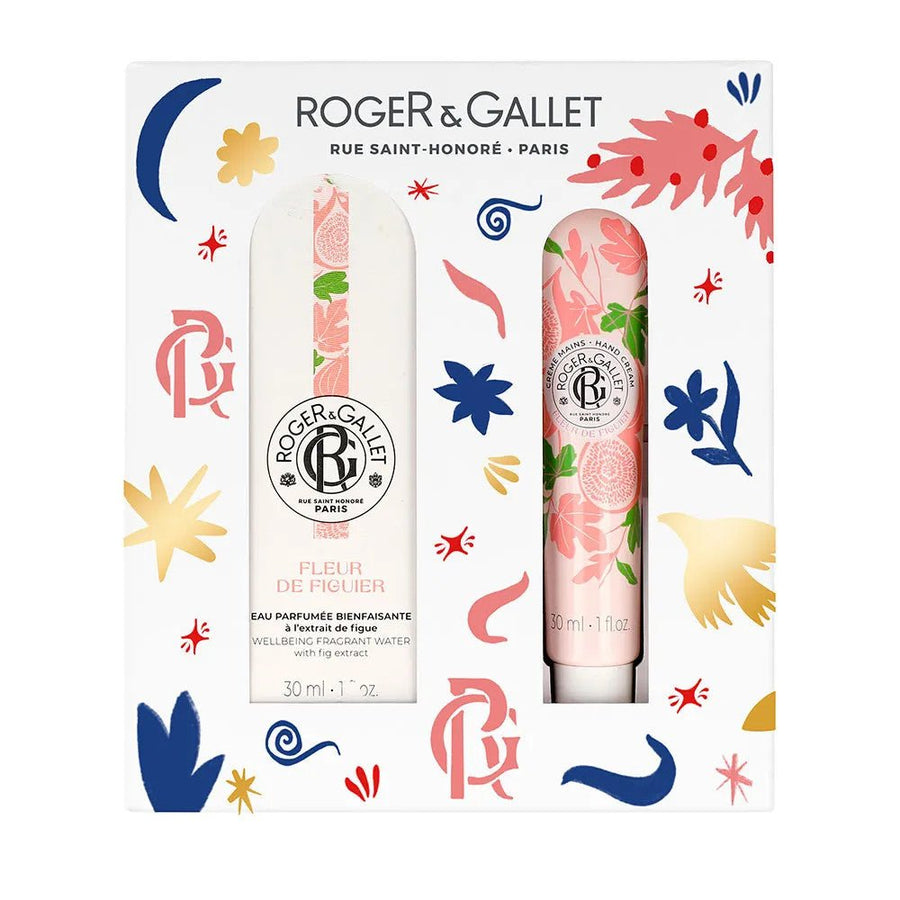 Roger & Gallet Fleur De Figuier Beneficial Water 30ml + Hands Cream 30ml Giftboxes - FrenchBeautyHub