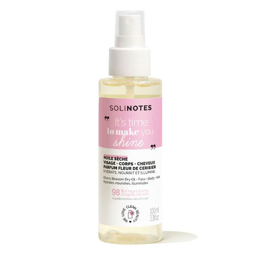 Solinotes Fleur de cerisier Dry Oil 100ml (3.38fl oz) - FrenchBeautyHub