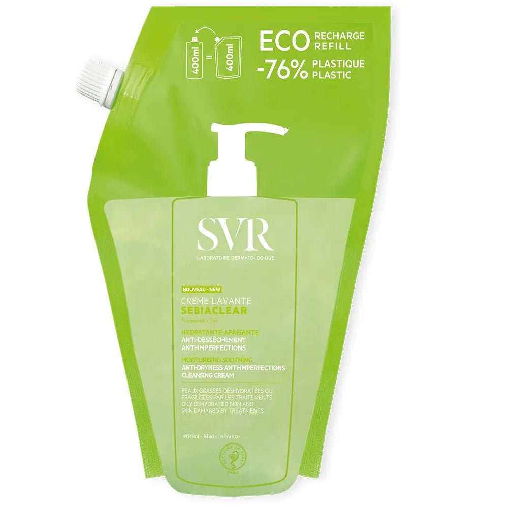 SVR Sebiaclear Niacinamide + Zinc Anti - Blemish Cleansing Cream 55ml - FrenchBeautyHub