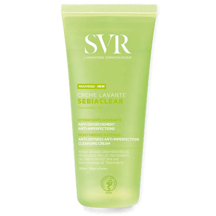 SVR Sebiaclear Niacinamide + Zinc Anti - Blemish Cleansing Cream 55ml - FrenchBeautyHub