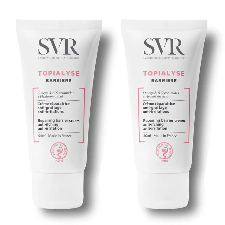 SVR Topialyse Repairing Barrier Cream with Omega 3, 6, 9 Ceramides and Hyaluronic Acid - FrenchBeautyHub