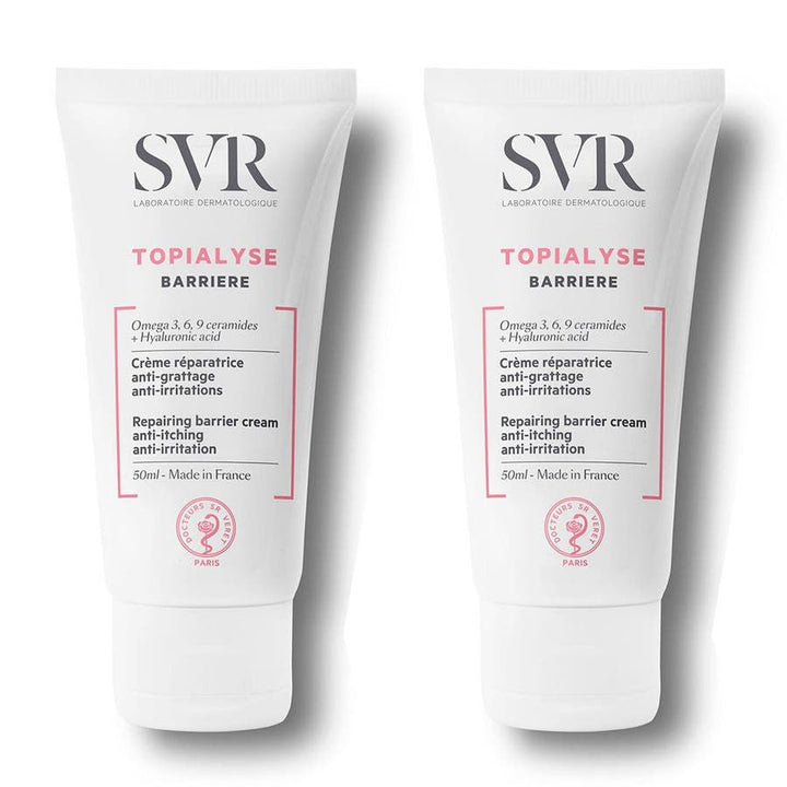 SVR Topialyse Repairing Barrier Cream with Omega 3, 6, 9 Ceramides and Hyaluronic Acid - FrenchBeautyHub