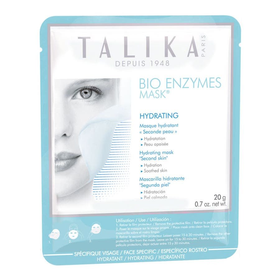 Talika Bio Enzymes Hydrating Mask Second Skin 20g (0.70 oz) - FrenchBeautyHub