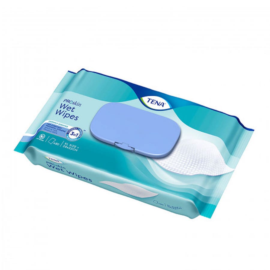 Tena Proskin 3 In 1 Wet Wipes 48 Wipes - FrenchBeautyHub