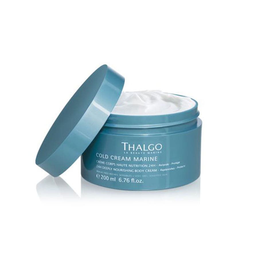 Thalgo Cold Cream Marine 24h High Nutrition Body Cream 200ml (6.76fl oz) - FrenchBeautyHub