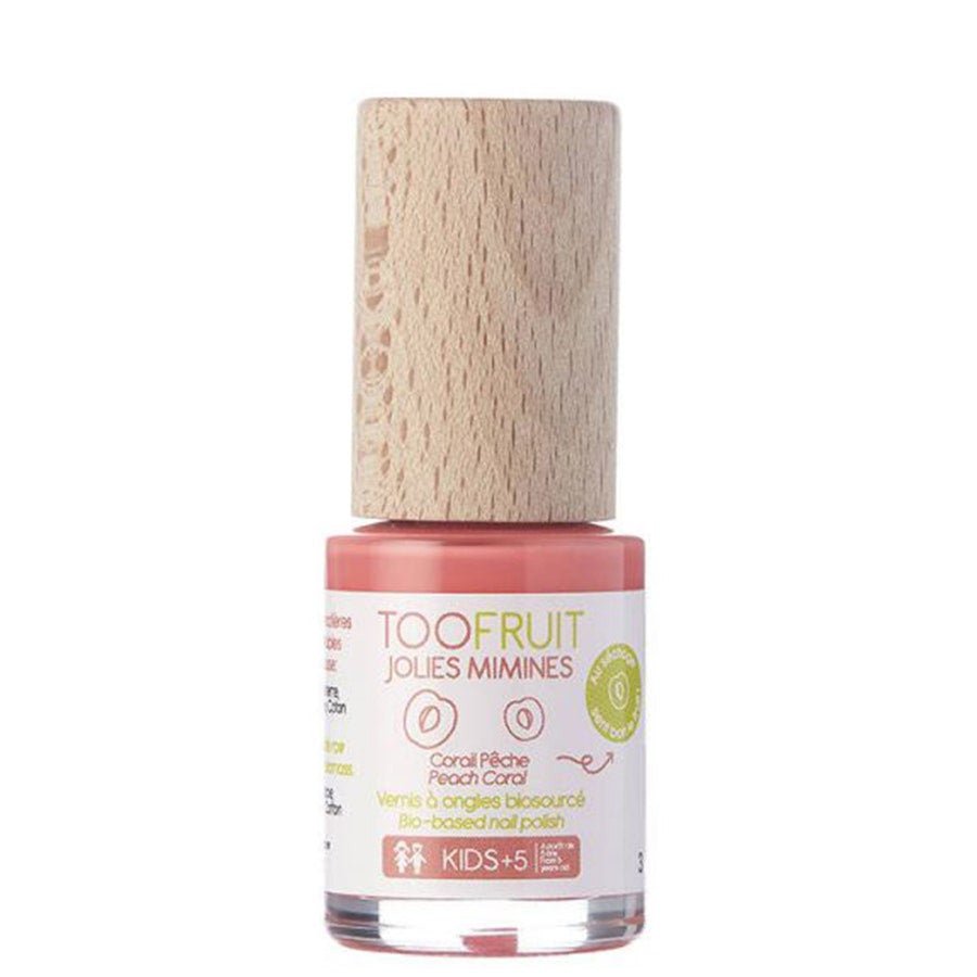 Toofruit Jolies Mimines Peach Biosourced Nail Polish 10ml (0.33fl oz) - FrenchBeautyHub