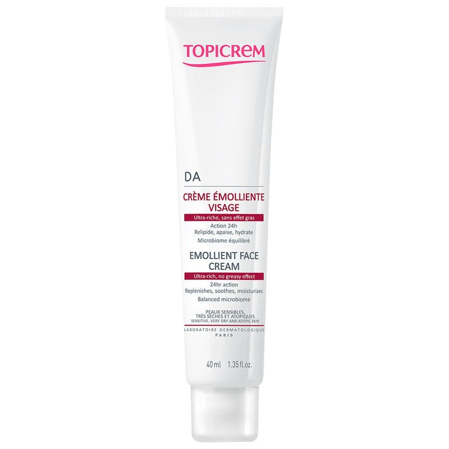 Topicrem DA Emollient face cream 40ml (1.35fl oz) - FrenchBeautyHub
