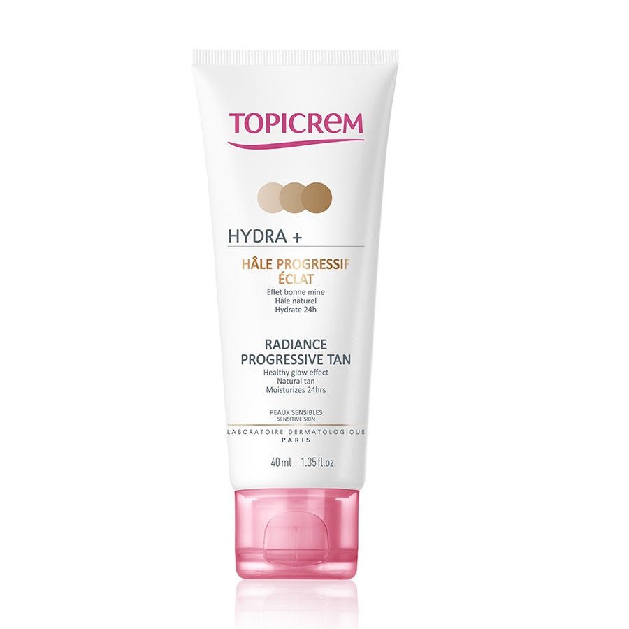 Topicrem Hydra+ Radiance Progressive Tan Cream 40ml (1.35fl oz) - FrenchBeautyHub