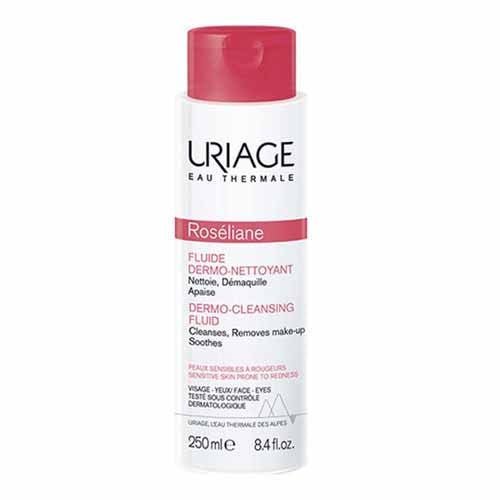 Uriage Roseliane Dermo Cleansing Fluid Sensitive Skins 250ml (8.45fl oz) - FrenchBeautyHub