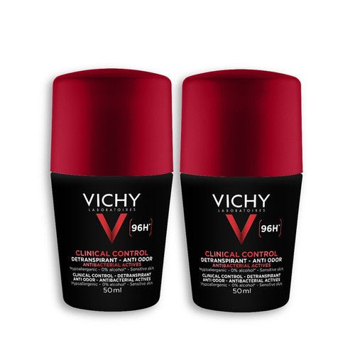 Vichy Man Anti - Odour Roll - On Deodorant 96H 50ml - FrenchBeautyHub
