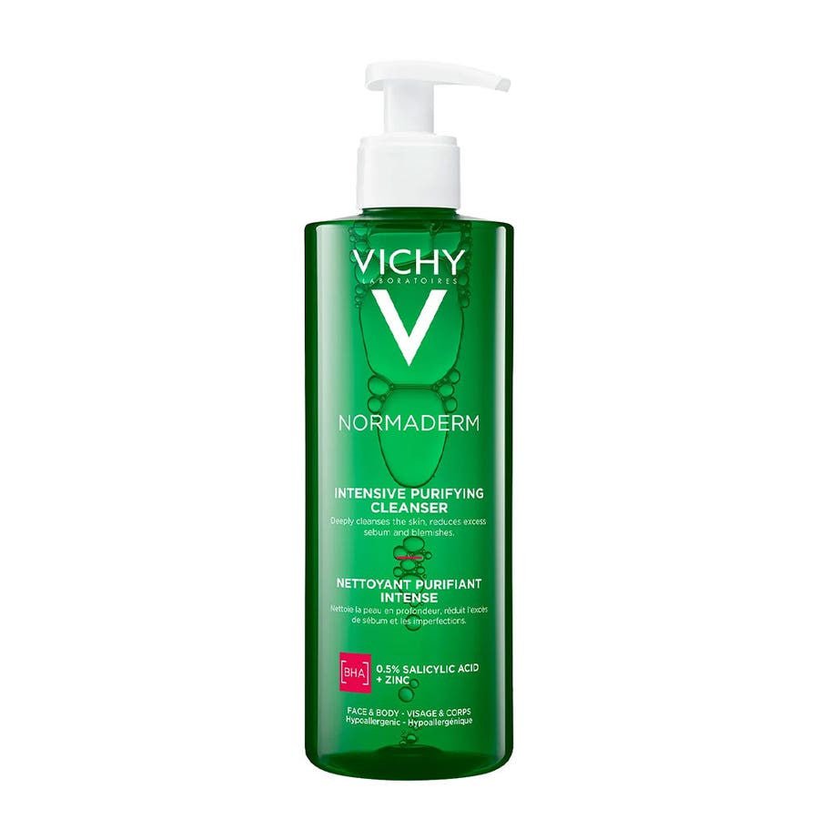 Vichy Normaderm Purifying Face and Body Cleansing Gel 400ml (13.52fl oz) - FrenchBeautyHub