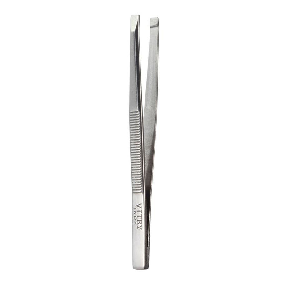 Vitry Tweezers Straight Jaws Ref 12 - FrenchBeautyHub