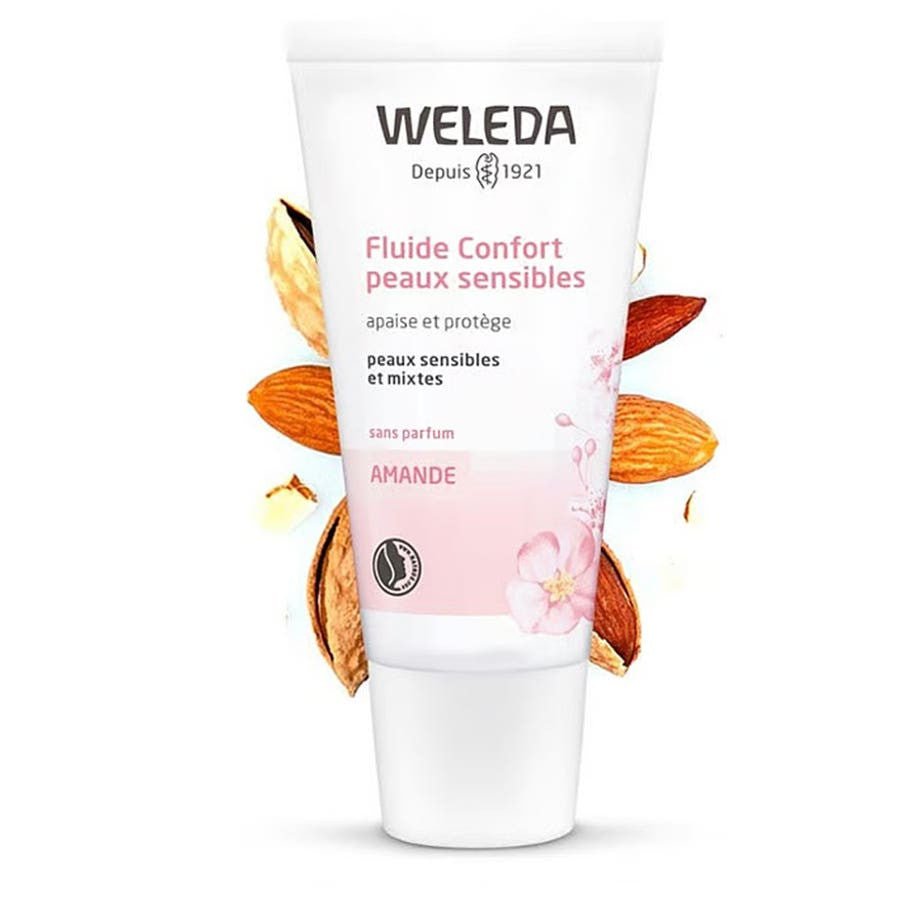 Weleda Almond Absolute Comfort Fluid for Sensitive and Combination Skin 30ml (1.01fl oz) - FrenchBeautyHub