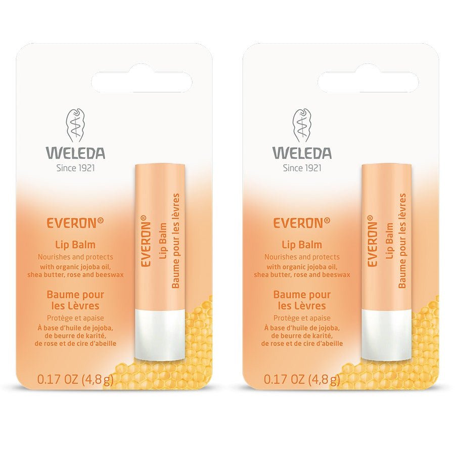 Weleda Everon Lip Care Stick 4.8g x2 (0.16 oz x2) - FrenchBeautyHub
