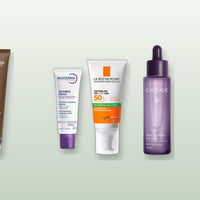 The 5-product French routine — body wash, repair cream, SPF, hair serum, shampoo