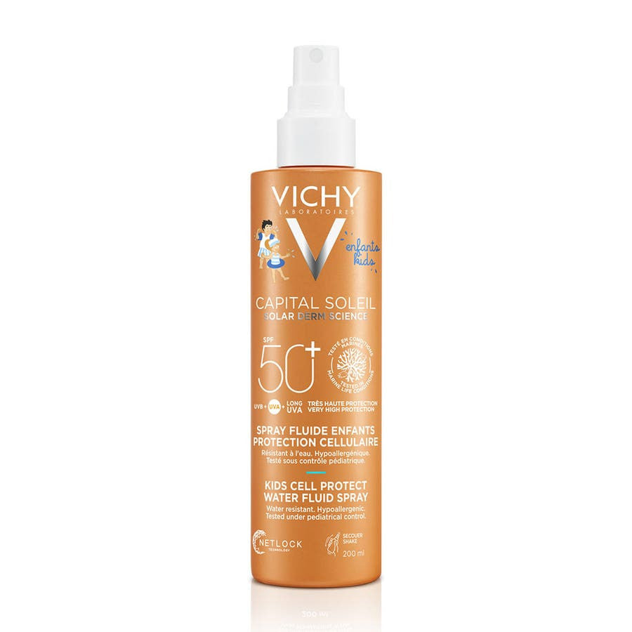 Vichy Capital Soleil Kids Cell Protect Water Fluid Spray SPF50+ 200ml (6.76 fl oz)