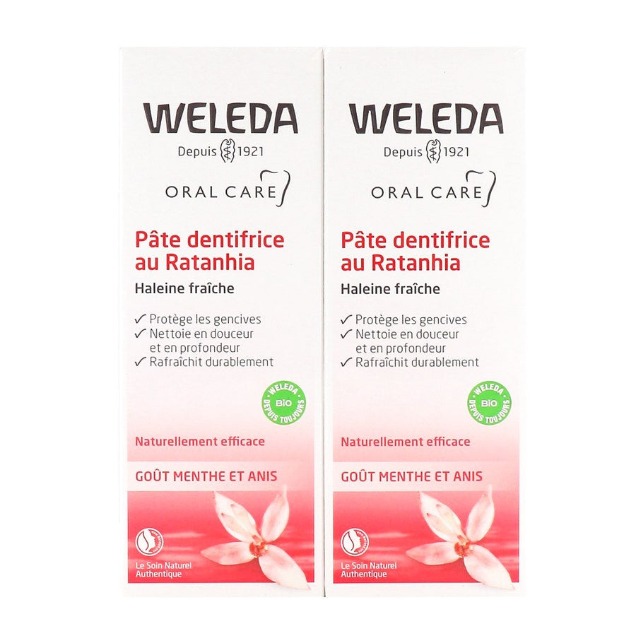 Weleda Ratanhia Toothpaste 75ml (2.53fl oz x2)