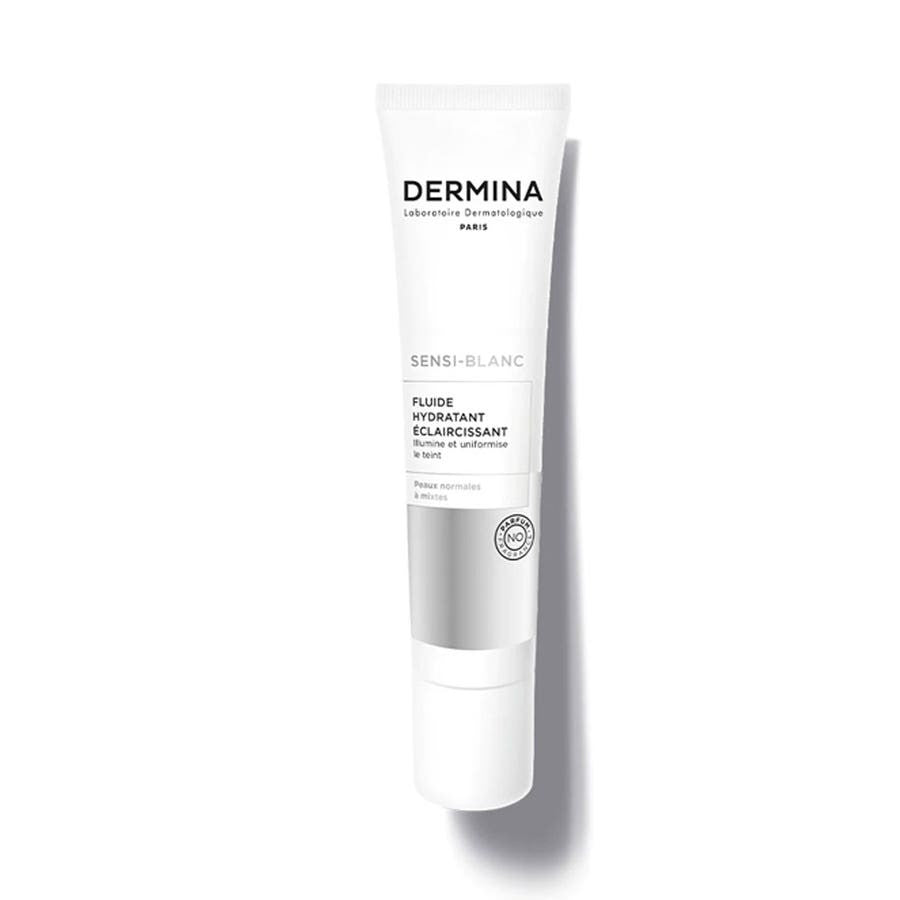 Dermina Sensi-Blanc Fluide Hydratant Eclaircissante pour peaux normales à mixtes 50 ml (1,69 fl oz) 