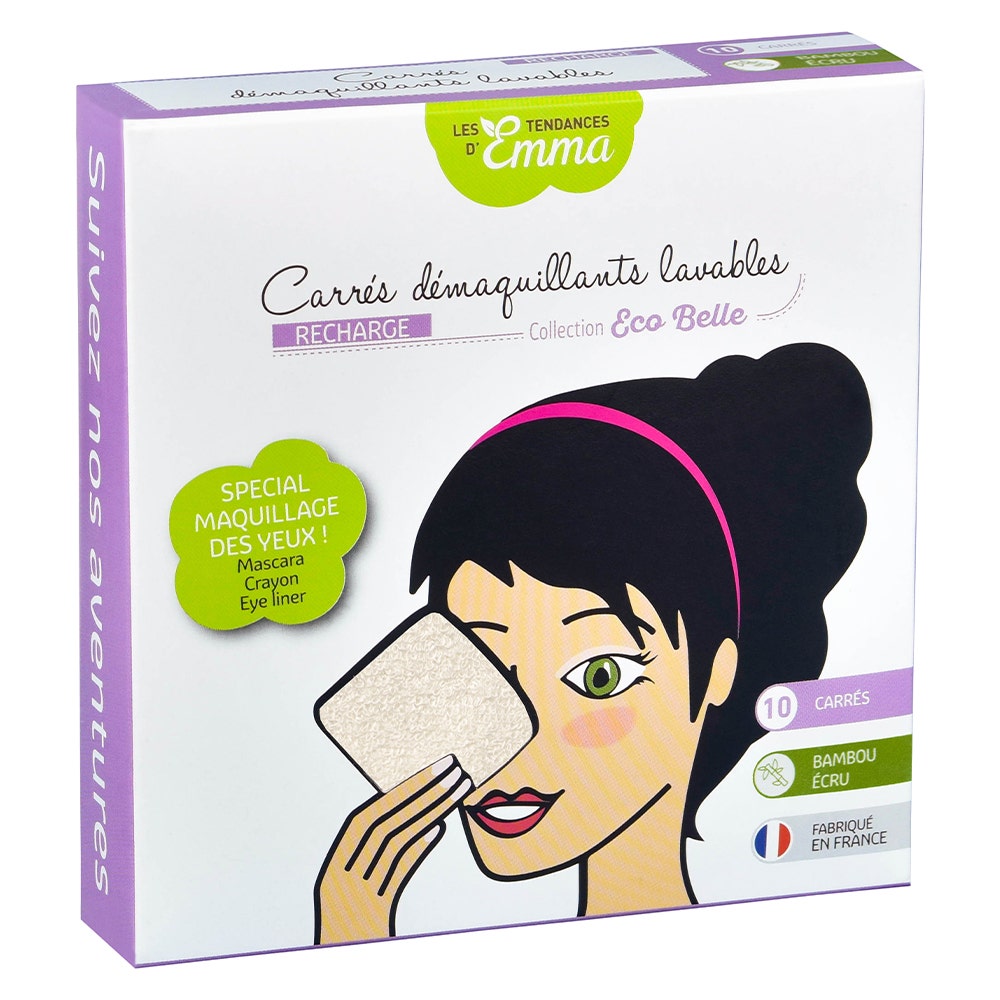 Les Tendances D'Emma Eco Belle Washable Cleansing Pads Bamboo (refills) x10