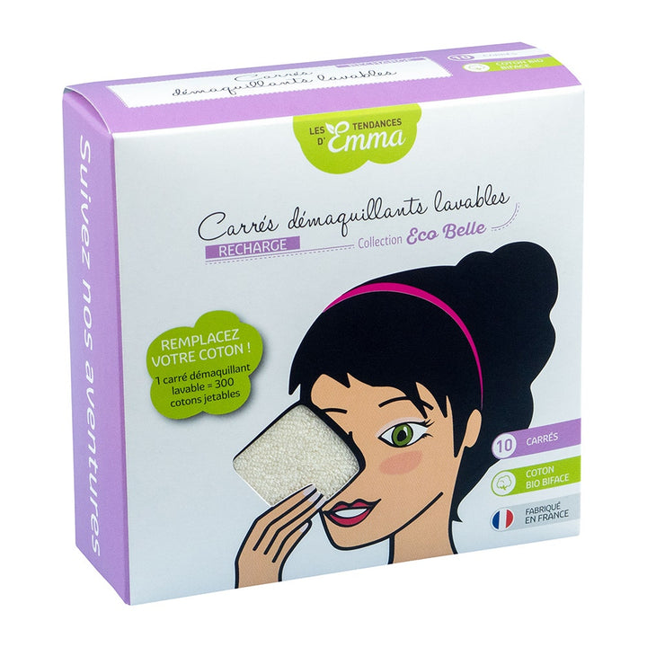 Les Tendances D'Emma Carres Two Sided Organic Cotton Make Up Remover Pads (refills )x10