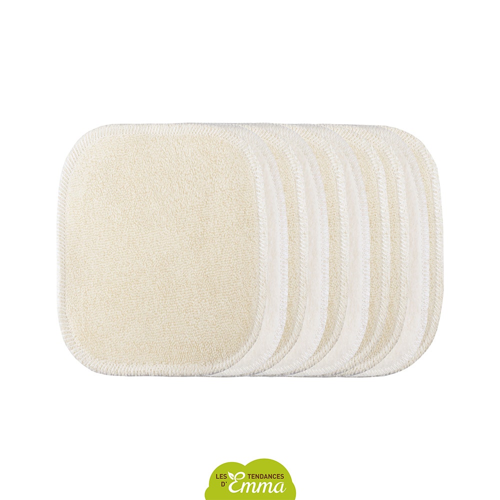 Les Tendances D'Emma Carres Two Sided Organic Cotton Make Up Remover Pads (refills )x10
