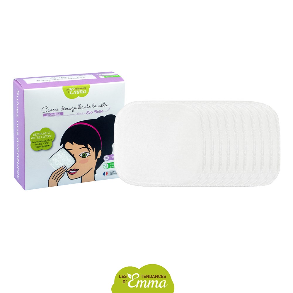 Les Tendances D'Emma Washable Organic Eucalyptus Makeup Remover Pads Refills X10