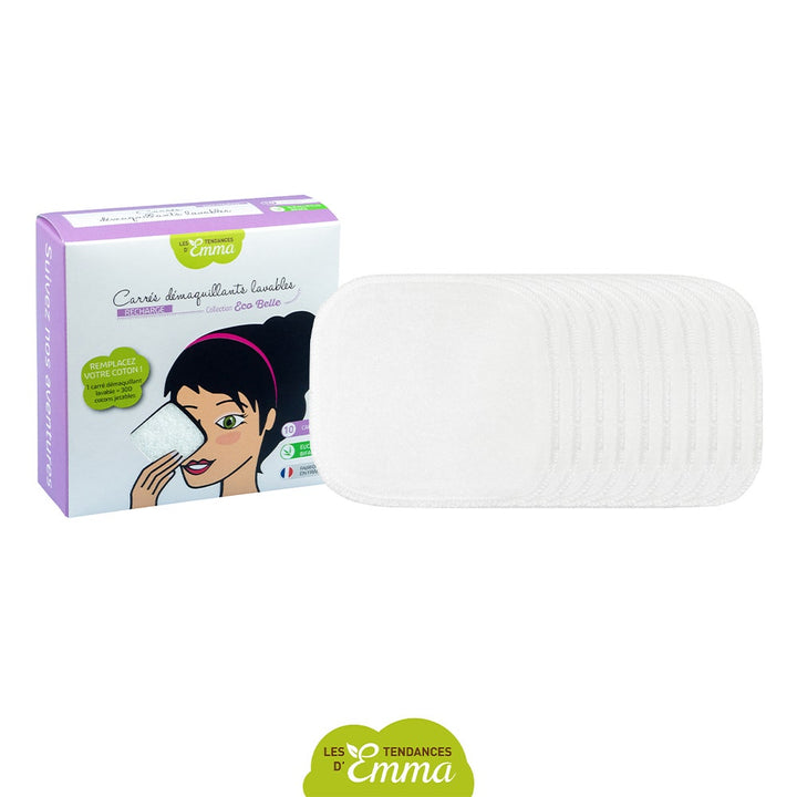 Les Tendances D'Emma Washable Organic Eucalyptus Makeup Remover Pads Refills X10