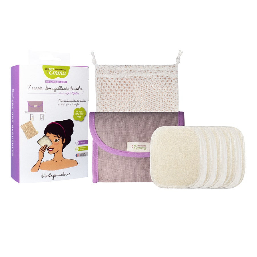 Les Tendances D'Emma Kit Eco Belle Mini 7 Sticks Démaquillants Coton Bio Biface 