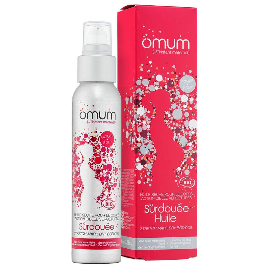 Omum La Surdouee 9 Huiles Sèches Complexe Vergetures aux 9 Huiles Sèches Bio 100 ml (3,38 fl oz) 