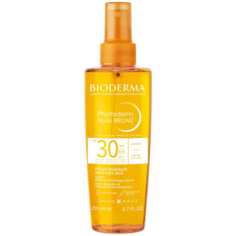 Bioderma Photoderm Bronz Dry Oil SPF30 for Sensitive Skin High-Protection 200ml (6.76fl oz)