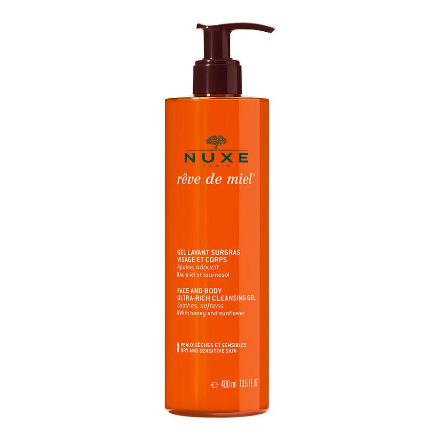 Nuxe Rêve de Miel Gel Nettoyant Surgras Visage et Corps 400 ml 