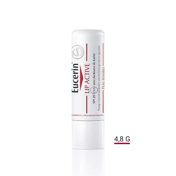 Eucerin pH5 Lip Active Balm for Dry and Chapped Lips, SPF 6, 2x4.8g