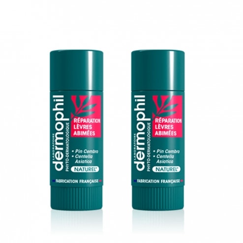 Dermophil Indien Intense Bioes Repair Lip Sticks Damaged Lips 4g x2 (0.14 oz x2)
