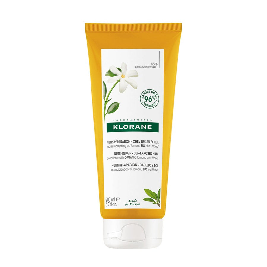 Après-shampoing riche éclat Klorane Sun au tamanu et au monoï 200 ml 