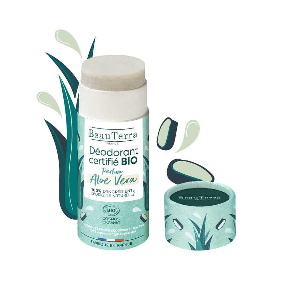 Déodorants en stick à l'aloe vera bio Beauterra 50 g (1,76 oz) 