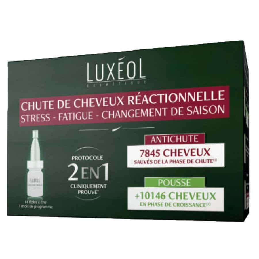Luxeol 2in1 Perte de cheveux réactive 14 flacons de 7 ml (0,23fl oz)