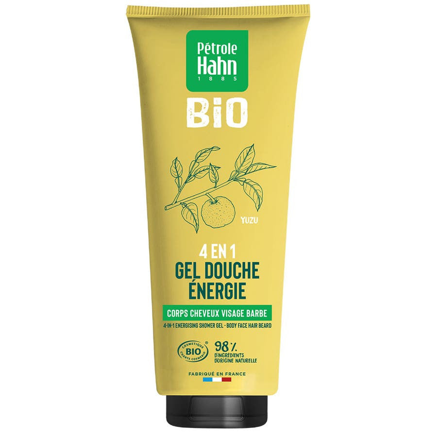 Gel douche bio 4 en 1 Yuzu Energy de Petrole Hahn, 250 ml (8,45 fl oz) 