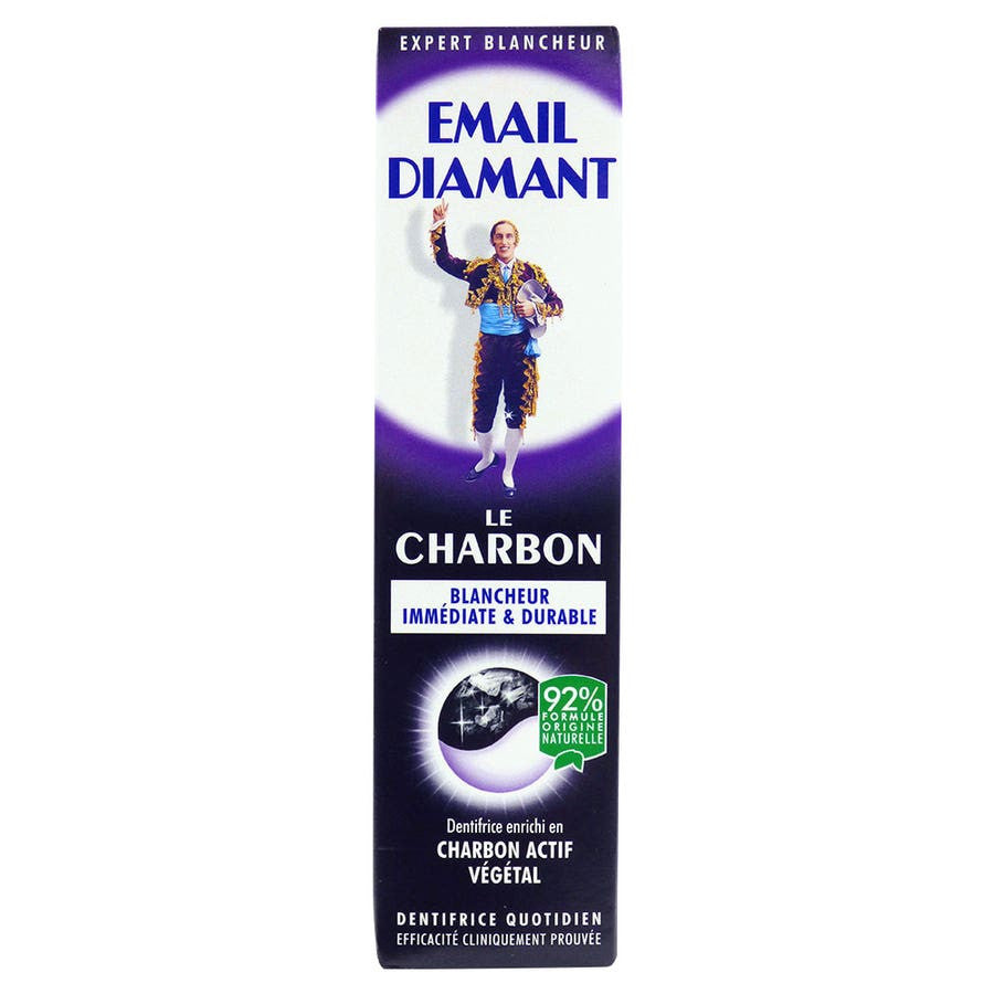 Dentifrice au charbon EMAIL DIAMANT 75 ml (2,53 fl oz) 