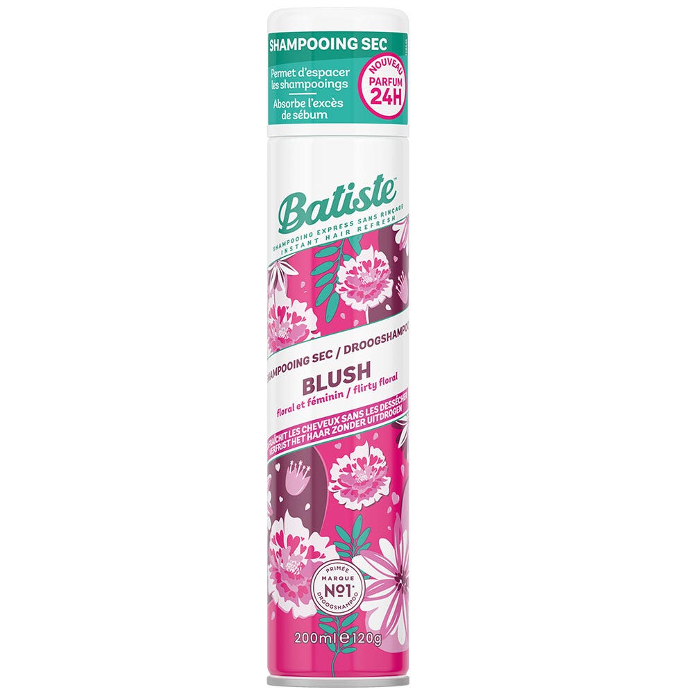 Batiste Blush dry shampoo long-lasting fragrance 200 ml (6.76fl oz)