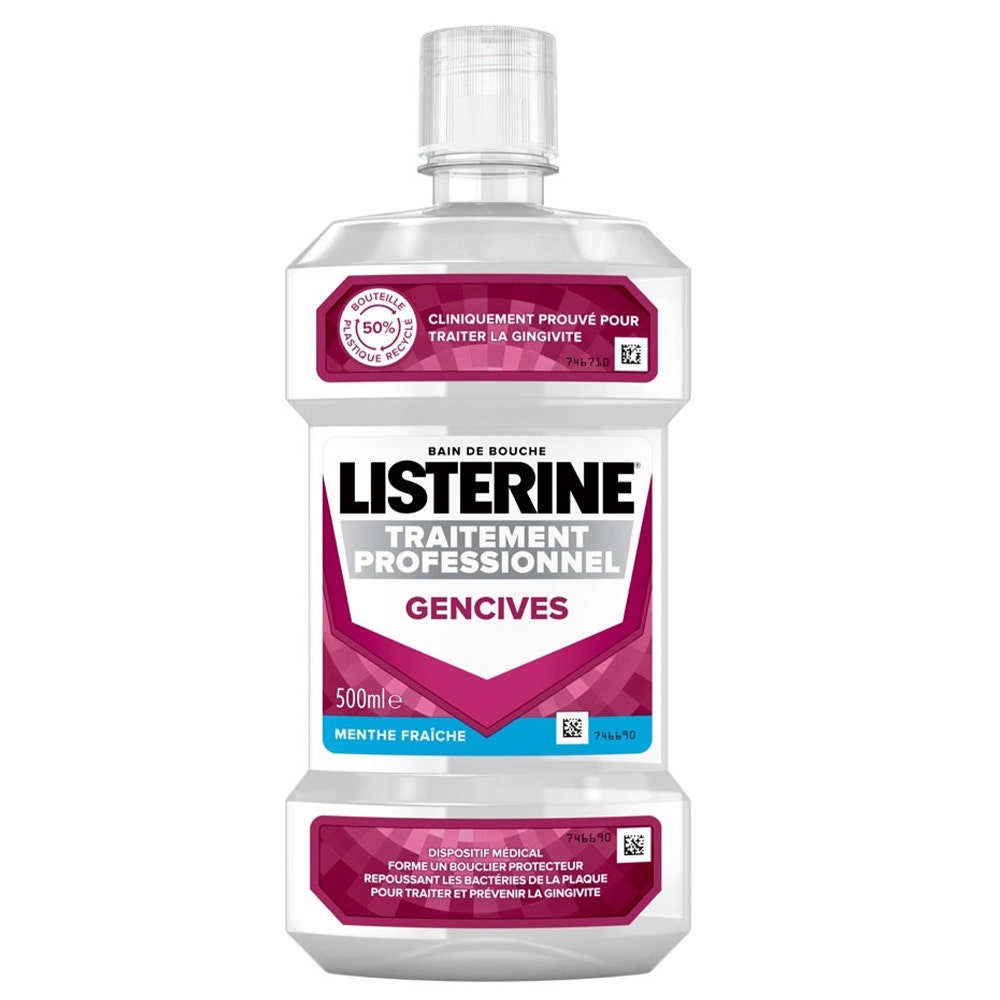 Listerine Professional Gum Treatment Bath Strawberry Mint 500ml (16.91fl oz)