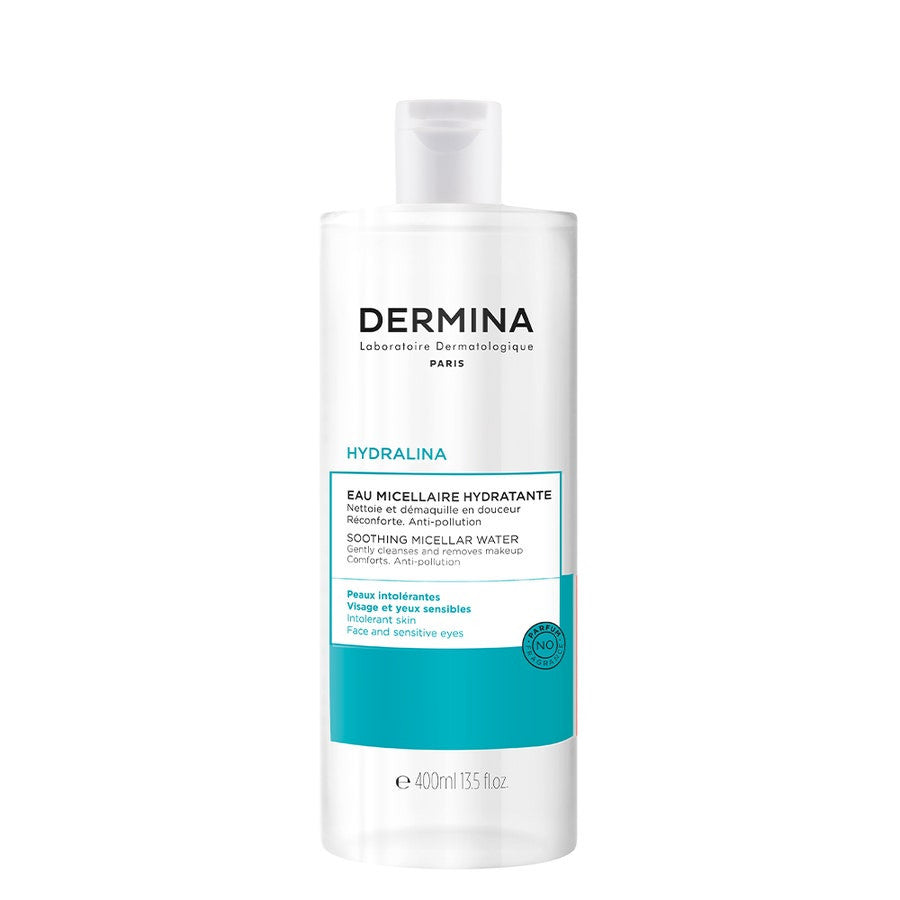 Dermina Hydralina Eau Micellaire Peaux Normales à Sèches 400 ml (13,52 fl oz) 