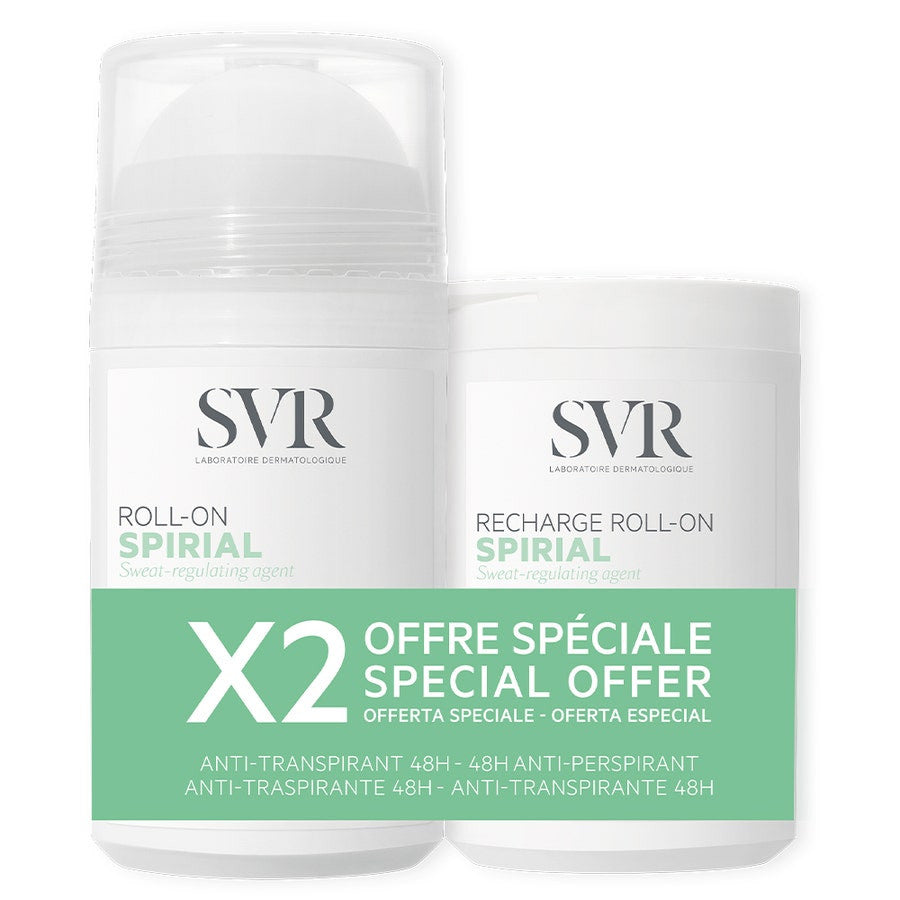 Lot de déodorants Svr Spirial avec recharges 2x 50 ml (1,69 fl oz) 