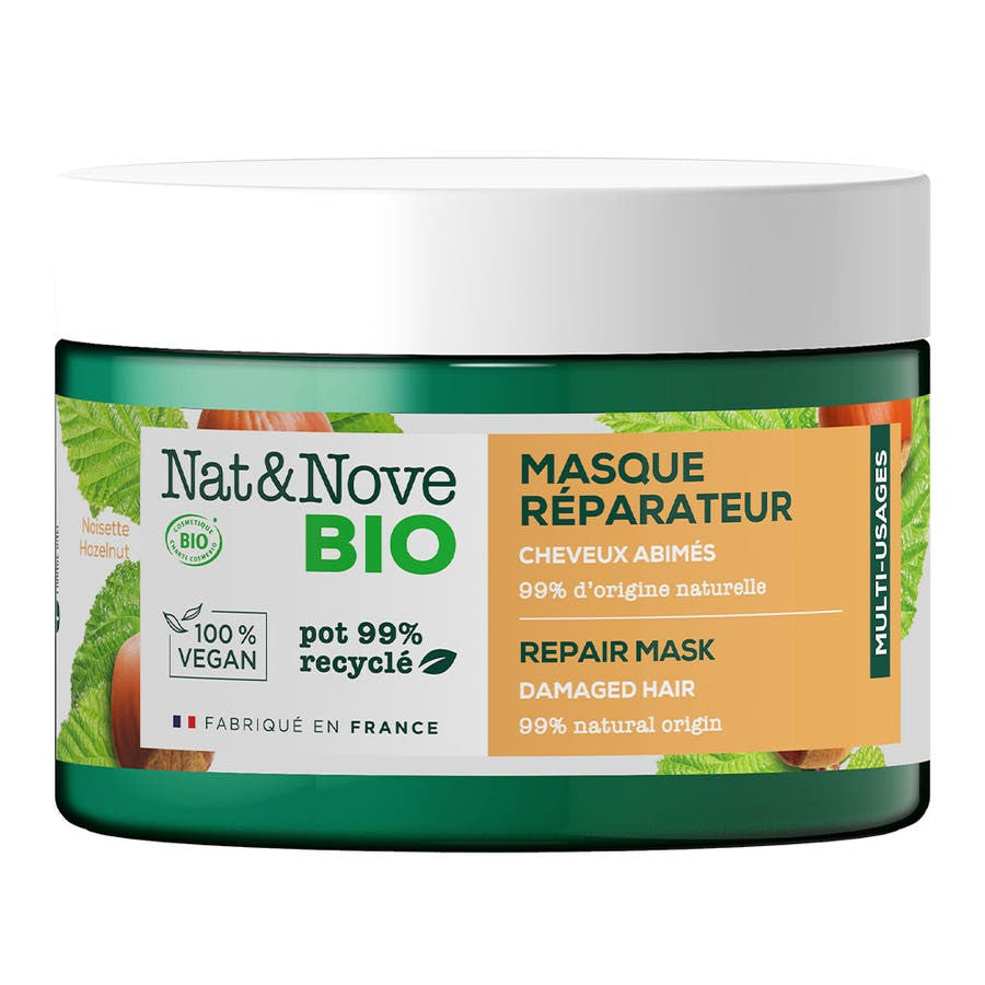 NAT&amp;NOVE BIO Masques réparateurs bio cheveux abîmés 300 ml (10,14 fl oz) 