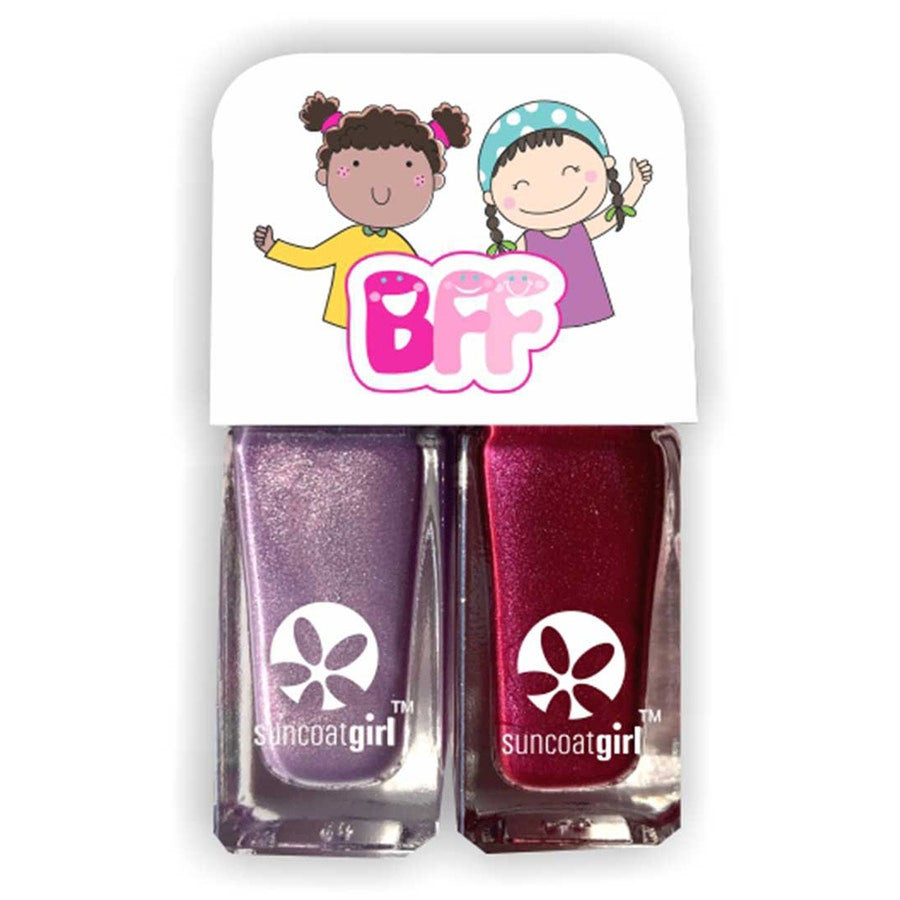 Vernis à ongles Suncoat Girl Besties duo violet + violet foncé 5 ml x2 (0,16 fl oz x2) 