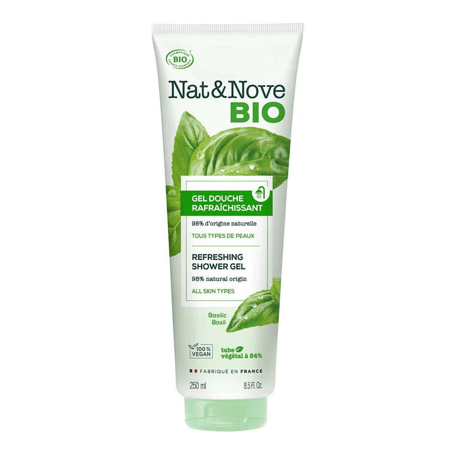 NAT&amp;NOVE BIO Gel Douche Rafraîchissant Bio 250 ml (8,45 fl oz) 