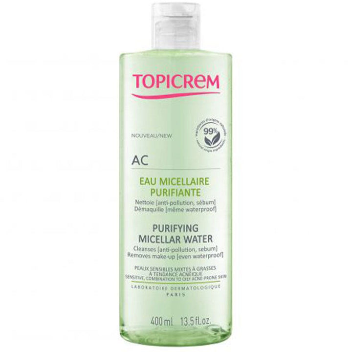 Topicrem AC Combination to Oily skin Purifying Micellar Water 400ml (13.53fl oz)