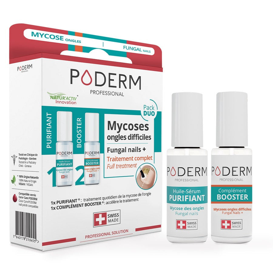 Pack Duo Poderm pour mycoses et ongles difficiles 8 ml x2 (0,27 fl oz x2) 