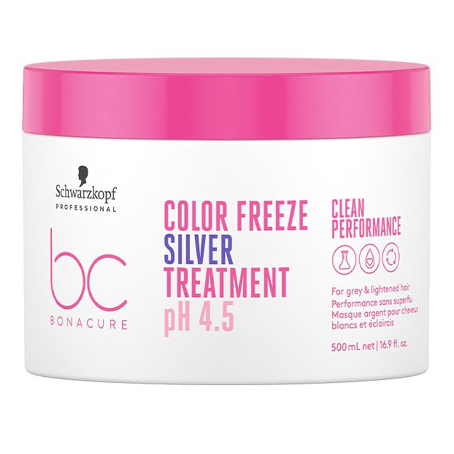 Schwarzkopf Professional PH 4.5 Color Freeze Masks BC Bonacure Cheveux blancs et éclaircis 500 ml (16,90 fl oz) 