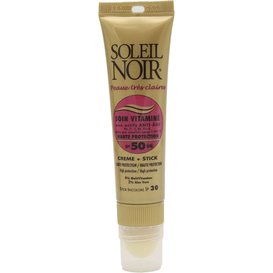 Soleil Noir Combi Soin Vitaminé SPF 50 et Stick SPF 30 20 ml 